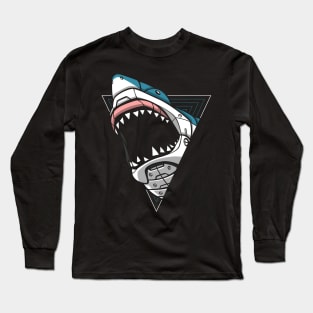 Cyber Shark Punk Long Sleeve T-Shirt